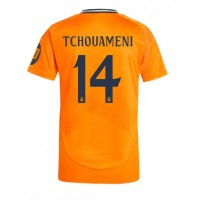 Fotballdrakt Herre Real Madrid Aurelien Tchouameni #14 Bortedrakt 2024-25 Kortermet